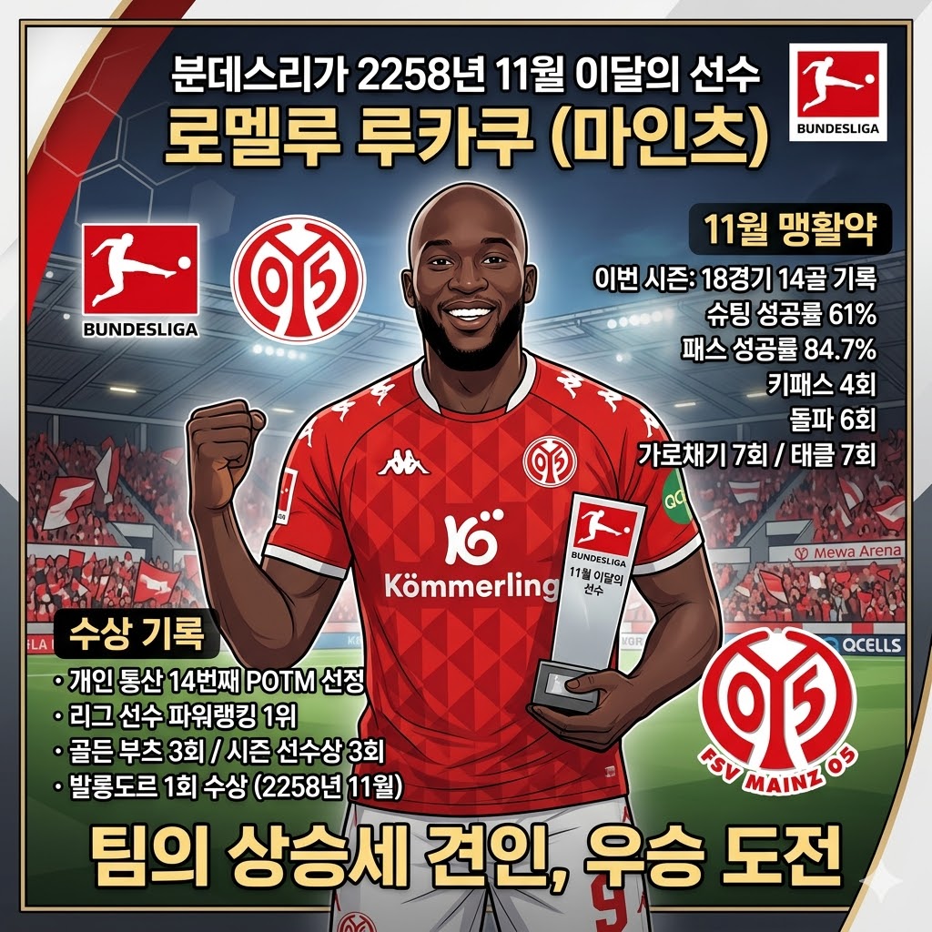 [불멸의 공격수] 루카쿠, 2258년 11월 분데스리가 이